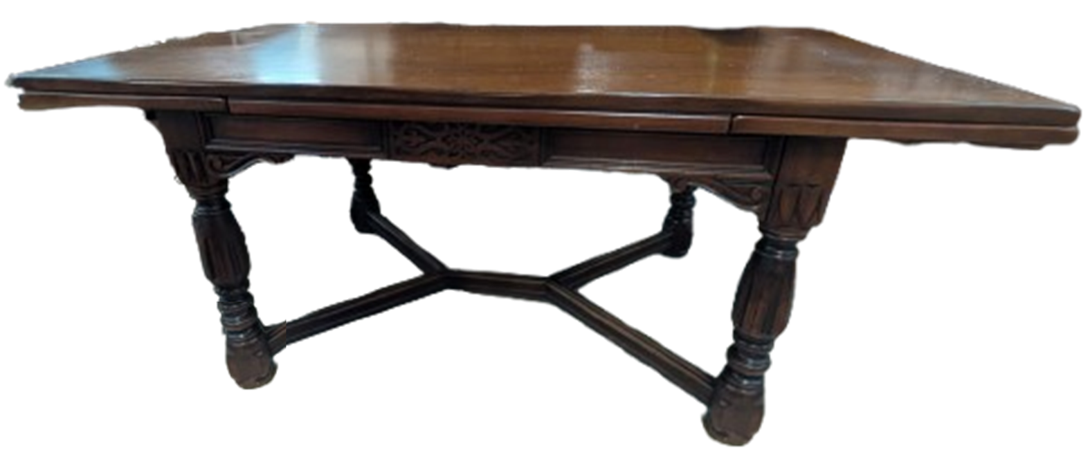 1920's Renaissance Revival Mahogany Dining Table & Chairs